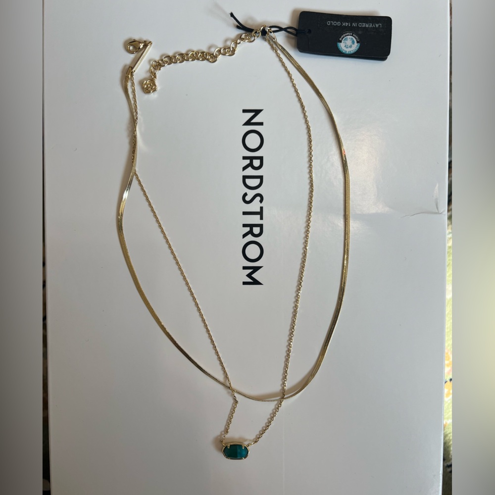 Layered in 14k gold necklace